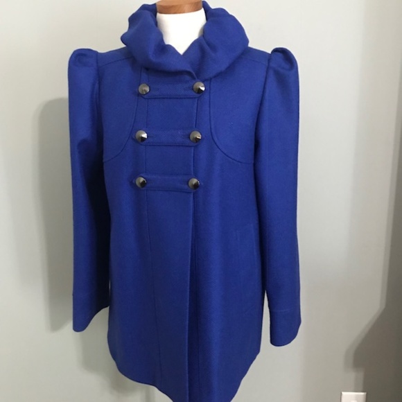 French Connection Jackets & Blazers - French Connnection Blue Long Sleeve Coat